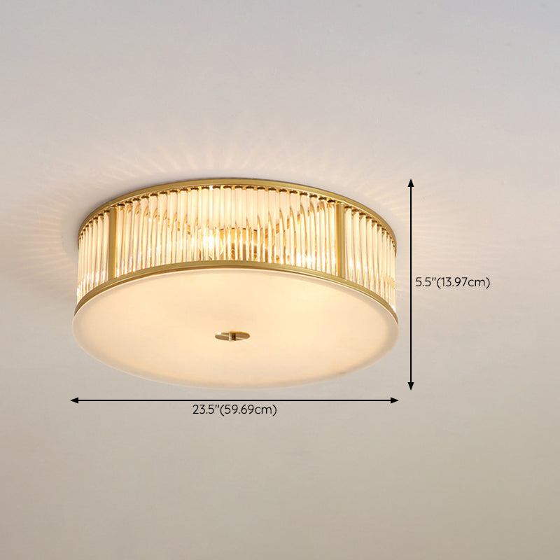 Modern Ceiling Light Minimalist Flush Mount Ceiling Light Fixture with Glass Shade