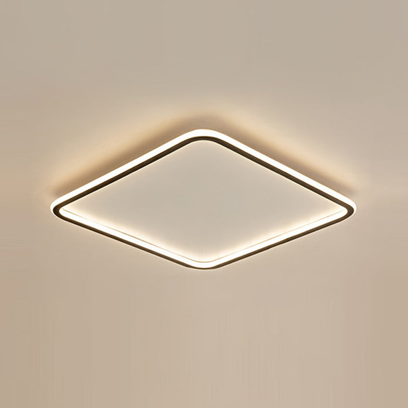 Geometric Flush Mount Fixture Contemporary Metal Flush Light for Living Room