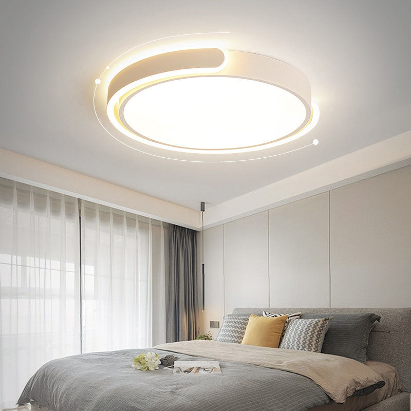 Single White Flush Mount Lighting LED Ceiling Light for Living Room