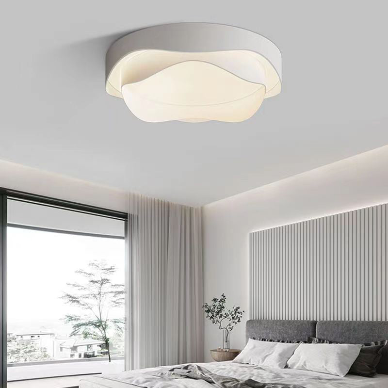 Modern Style Ceiling Light White LED Ceiling Mount Light with Acrylic Shade for Bedroom