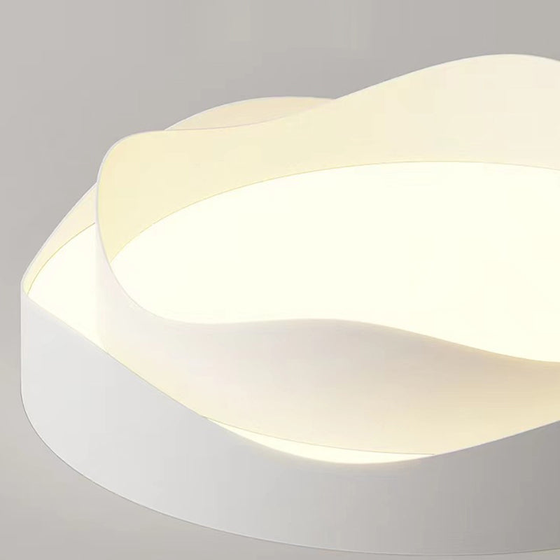 Modern Style Ceiling Light White LED Ceiling Mount Light with Acrylic Shade for Bedroom