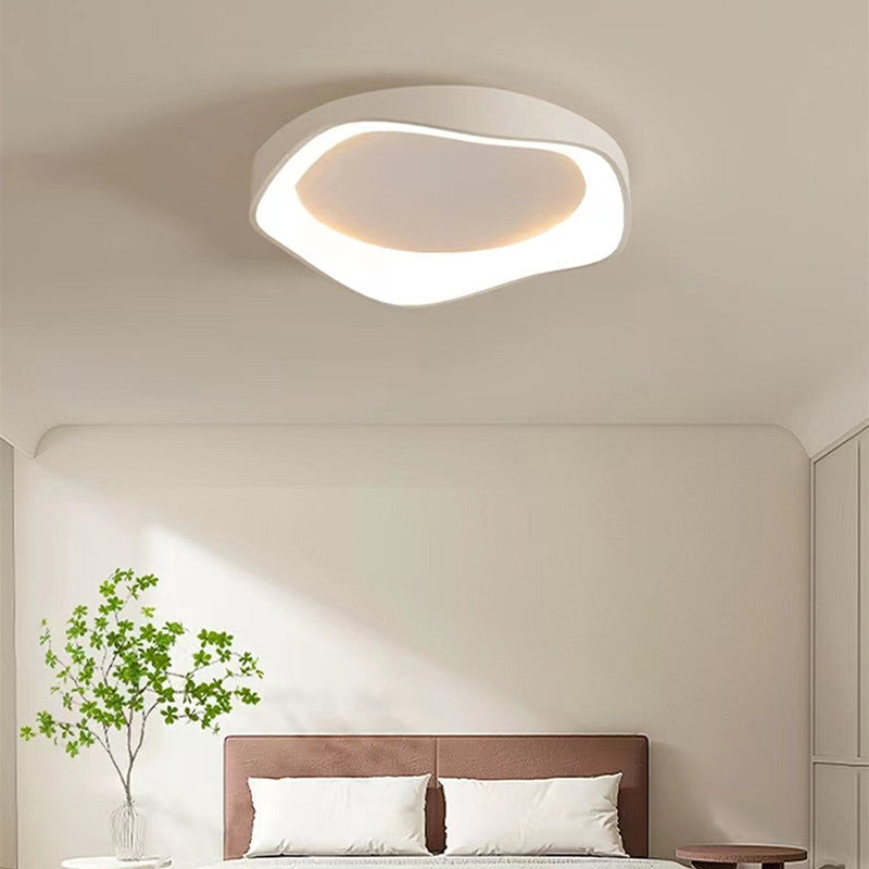 LED Ceiling Light Modern White Ceiling Mount Light with Acrylic Shade for Bedroom