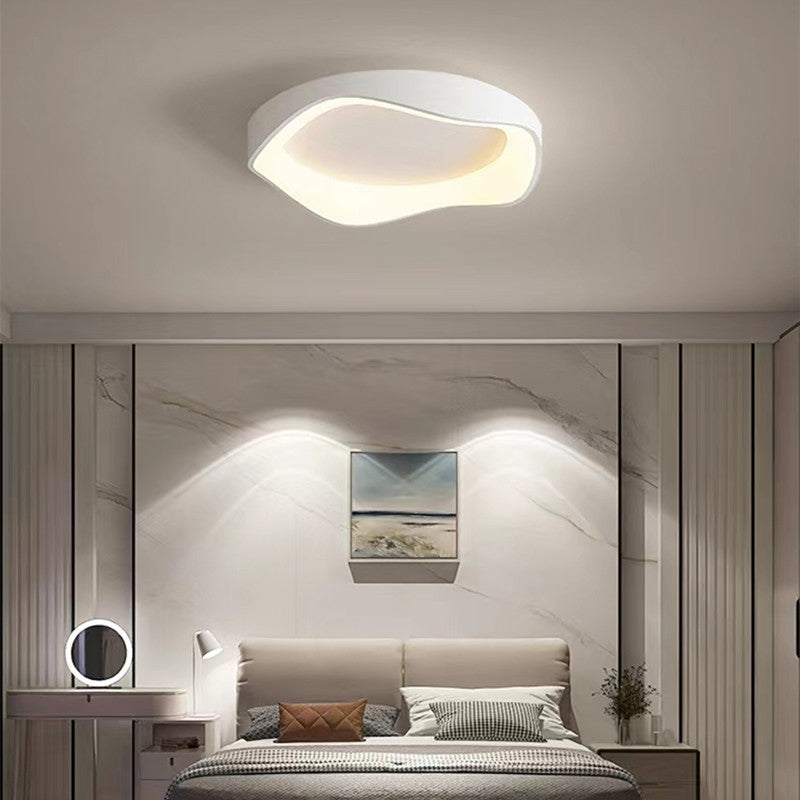 LED Ceiling Light Modern White Ceiling Mount Light with Acrylic Shade for Bedroom