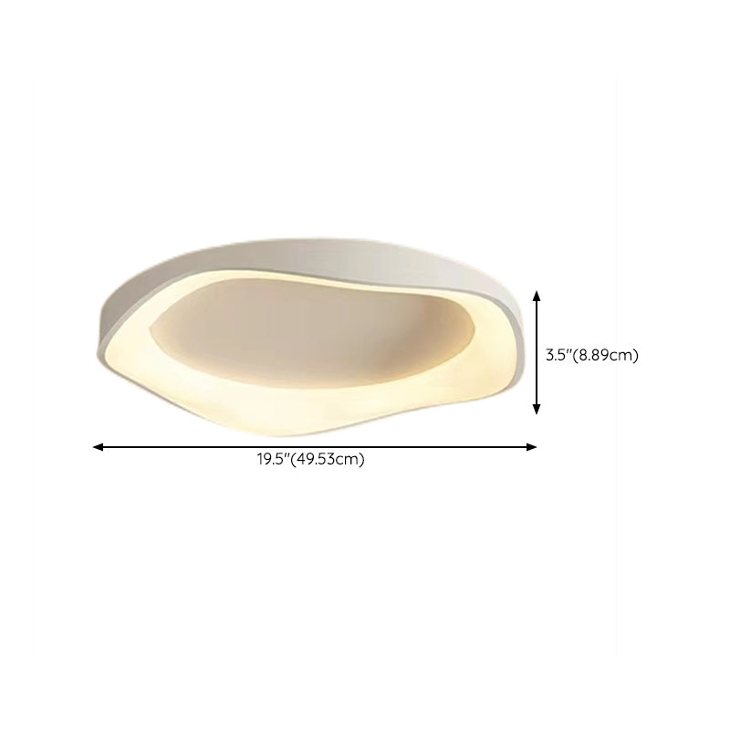 LED Ceiling Light Modern White Ceiling Mount Light with Acrylic Shade for Bedroom