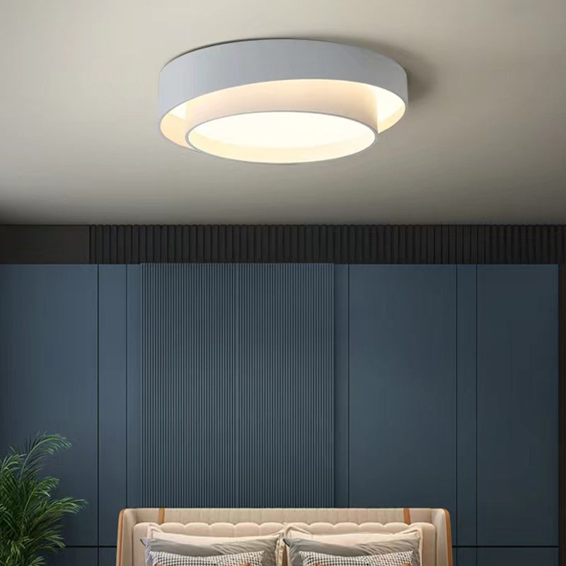 Round Ceiling Light White LED Ceiling Mount Light with Acrylic Shade for Bedroom