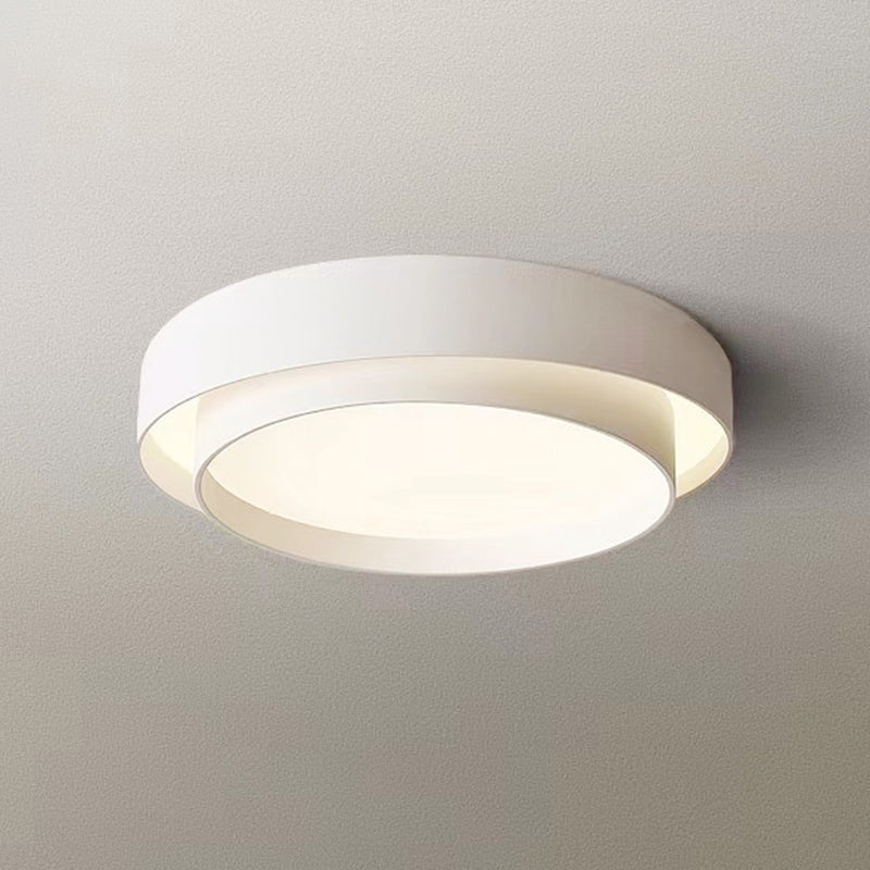 Round Ceiling Light White LED Ceiling Mount Light with Acrylic Shade for Bedroom