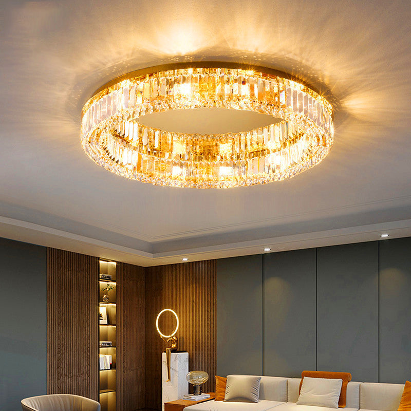 Nordic Crystal Ceiling Light Creative Flush Mount Light Fixture for Bedroom