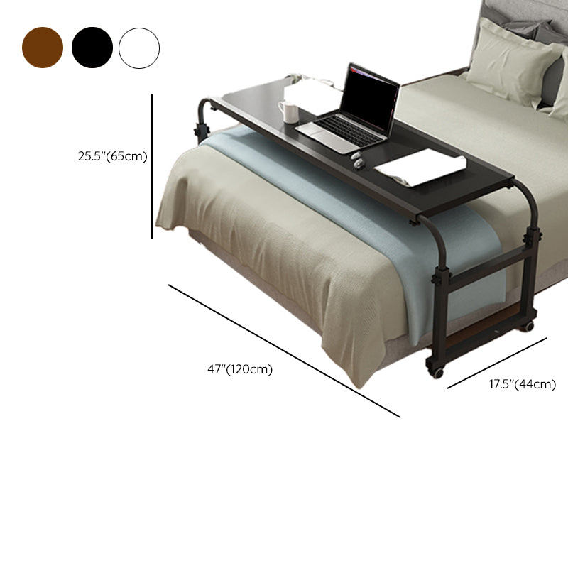 Adjustable Height Computer Desk Bedroom Office Desk with Caster Wheels