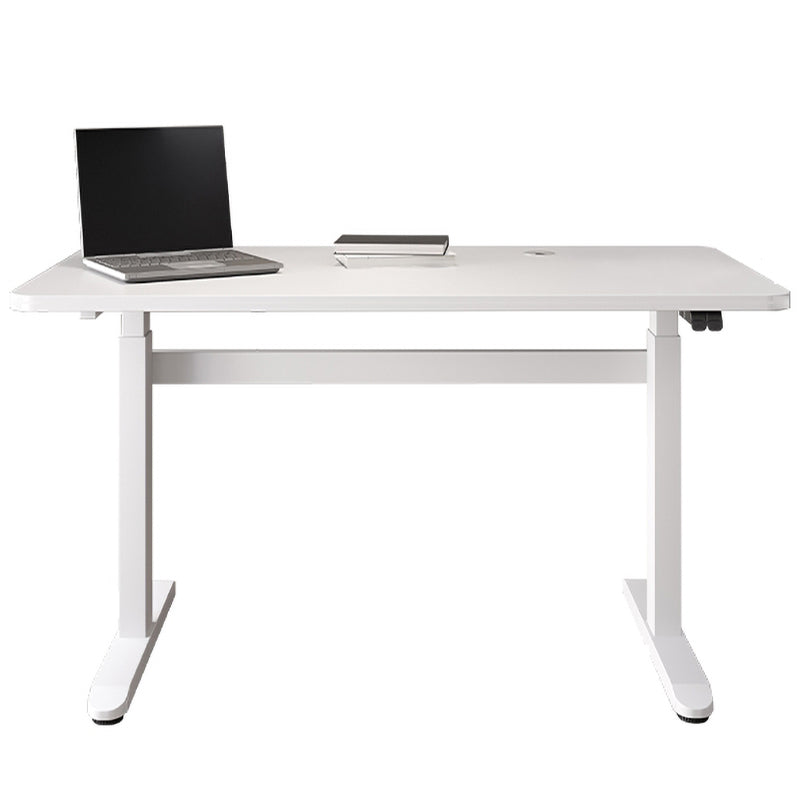 Electric Height Adjustment Computer Desk Steel Legs T-Shape Base Office Desk