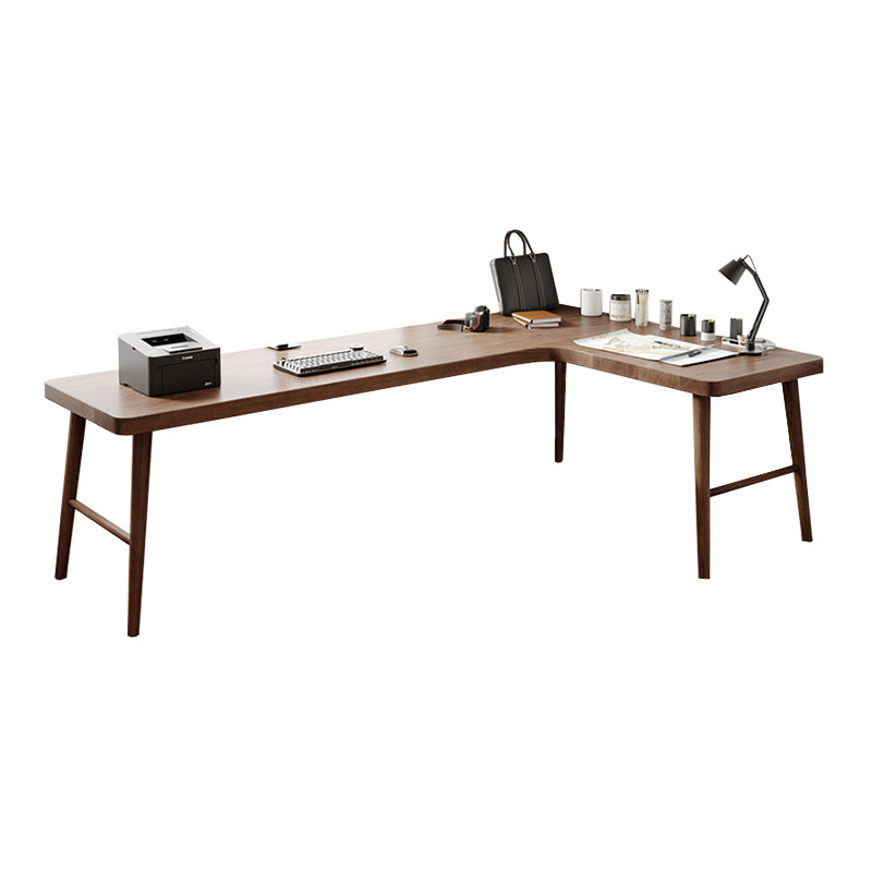 Contemporary Writing Desk Solid Wood Office Desk , 29.25 Inch H