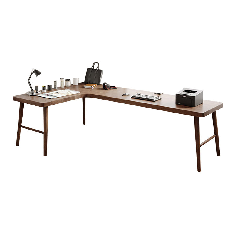 Contemporary Writing Desk Solid Wood Office Desk , 29.25 Inch H