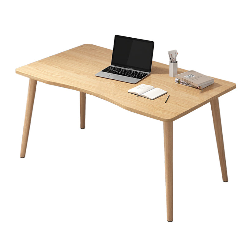 Simple Style Dormitory Writing Desk Wooden Legs Parsons Computer Desk