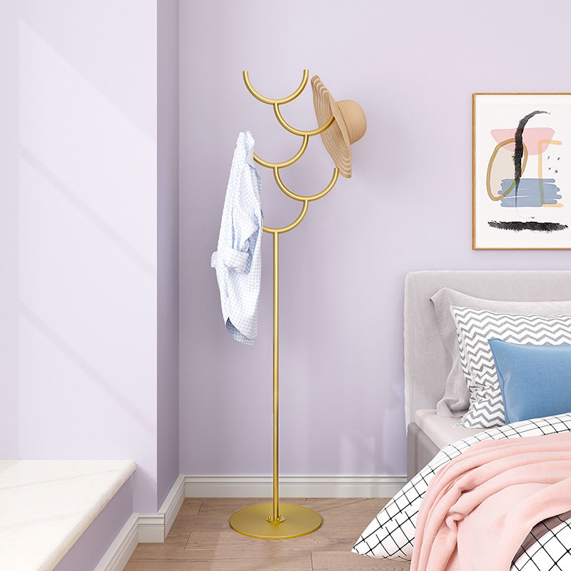 Free Standing Coat Hanger Industrial Style Metal Coat Hanger with Hooks