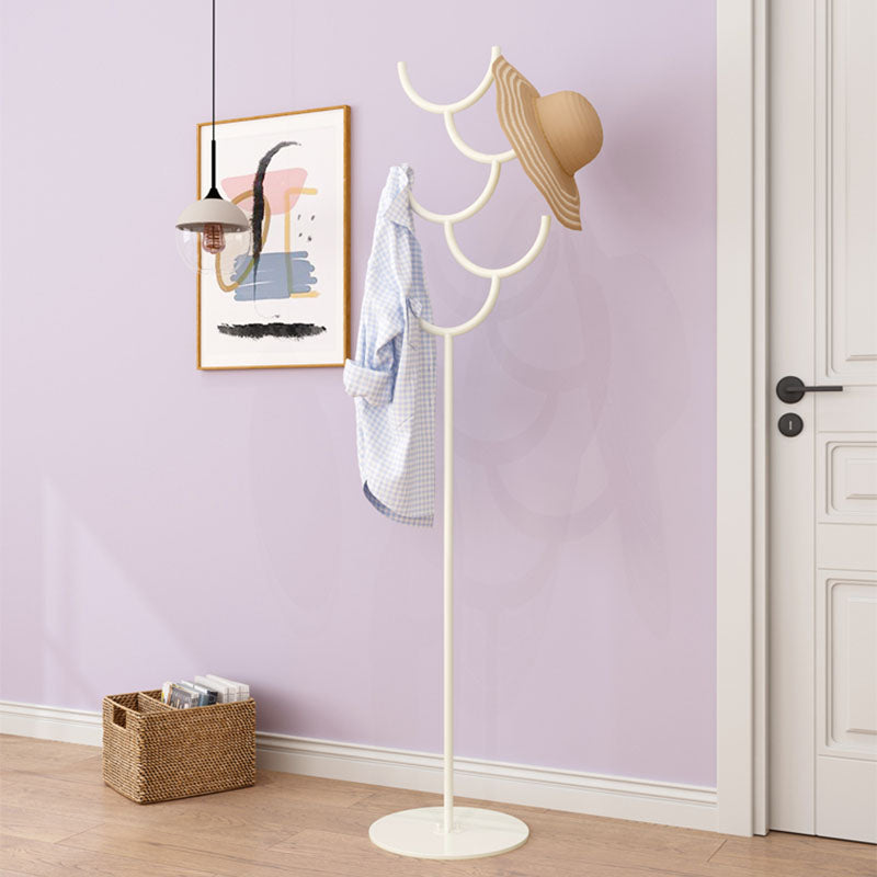 Free Standing Coat Hanger Industrial Style Metal Coat Hanger with Hooks