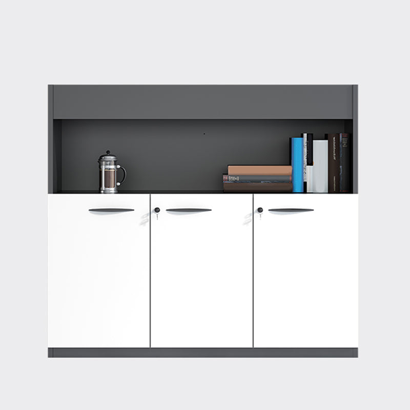 Modern Lateral File Cabinet Wood Filing Cabinet with Locking Storage