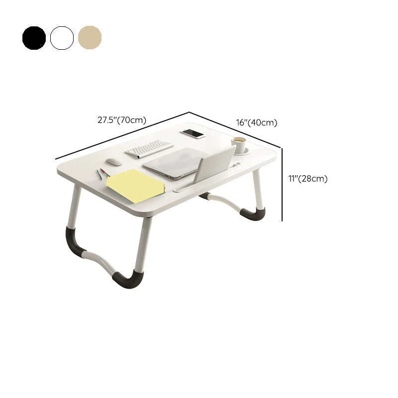 Rectangular Shaped Office Laptop Table Wood Writing Desk in White/Black/Natural