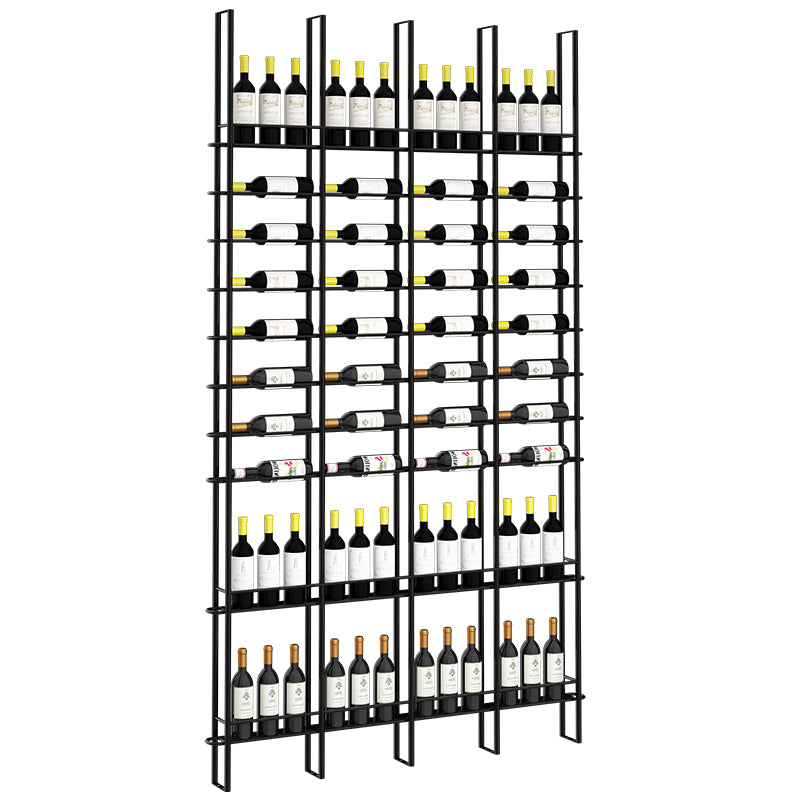 Modern Floor Wine Bottle & Glass Rack Metal Wine Rack with Wine Storage