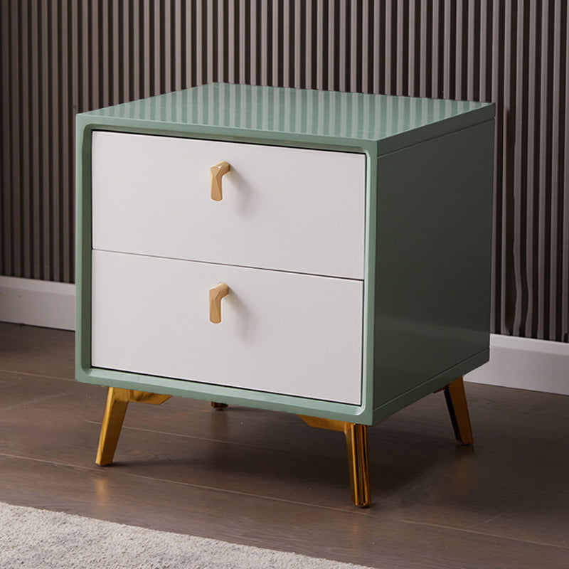 Solid Wood Bed Nightstand Modern Bedside Cabinet with Drawers