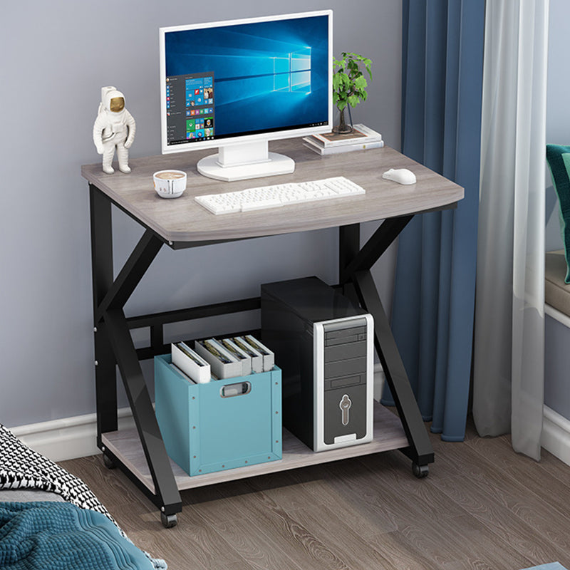 Modern Writing Desk Wooden 21" Wide Standing Desk with Caster Wheel