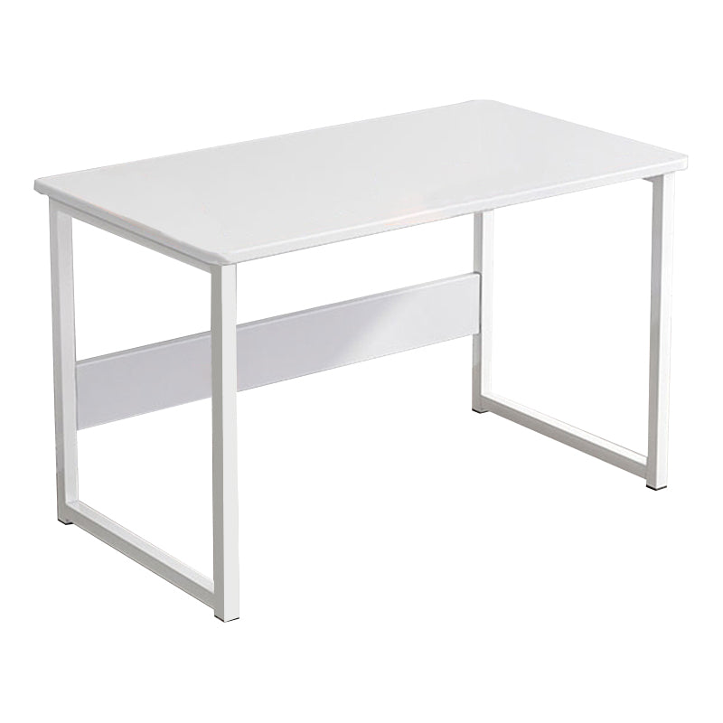 Industrial Rectangular Desk Engineered Wood Writing Desk with Metal Legs