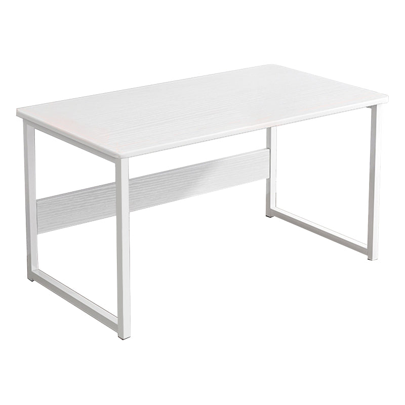 Industrial Rectangular Desk Engineered Wood Writing Desk with Metal Legs