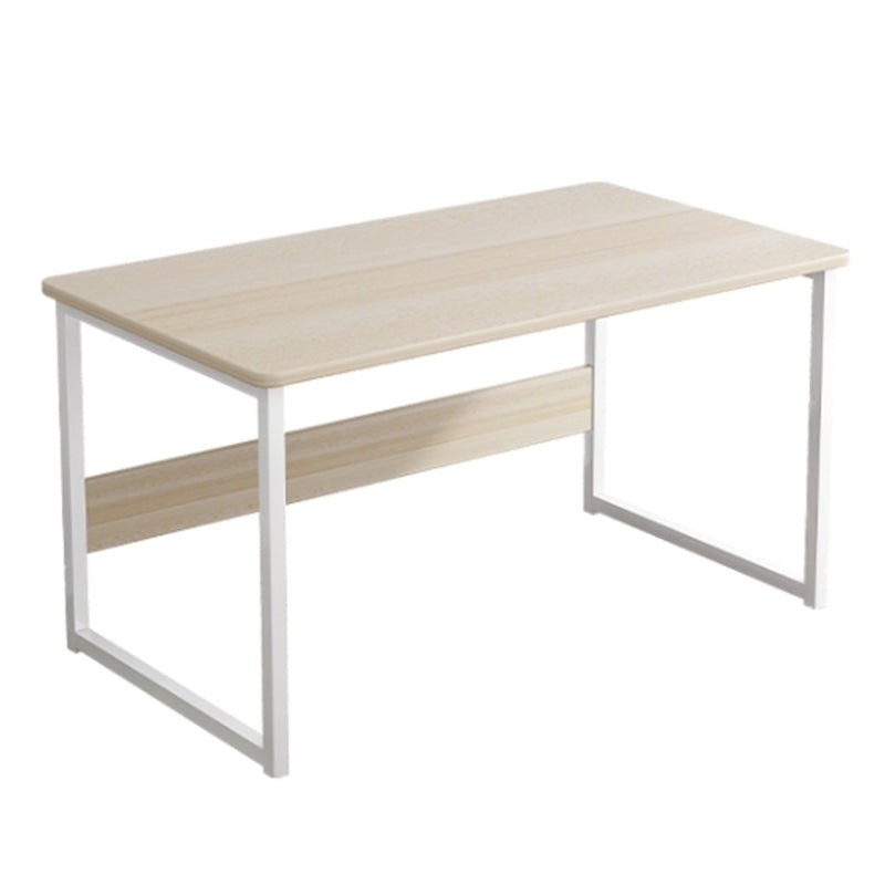 Industrial Rectangular Desk Engineered Wood Writing Desk with Metal Legs