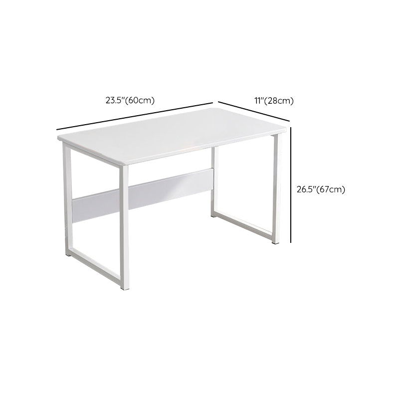 Industrial Rectangular Desk Engineered Wood Writing Desk with Metal Legs