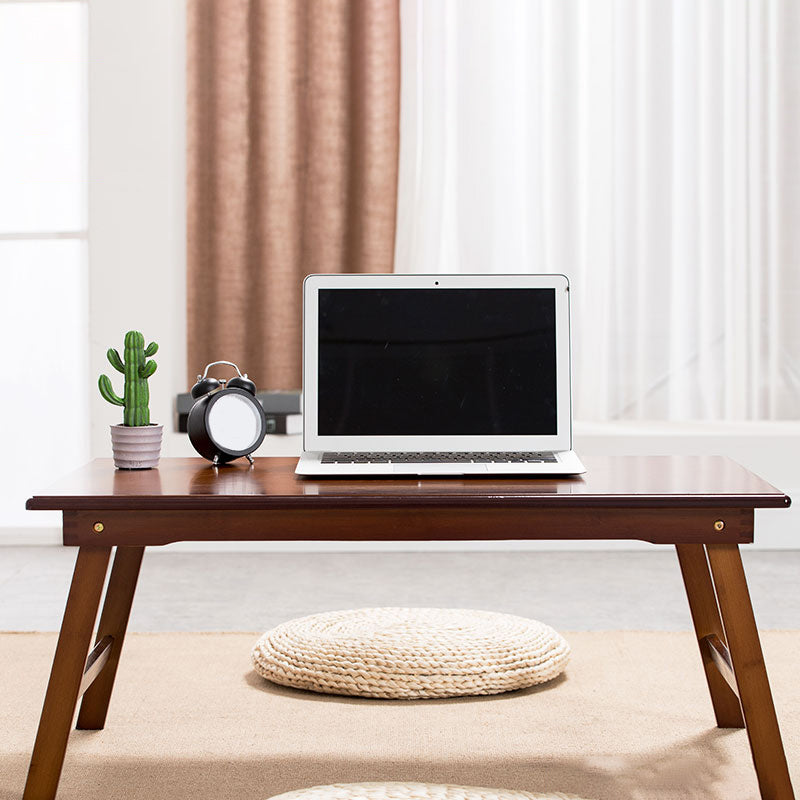 Contemporary Style Wood Office Desk Rectangular Shape Task Desk in Brown/Natural