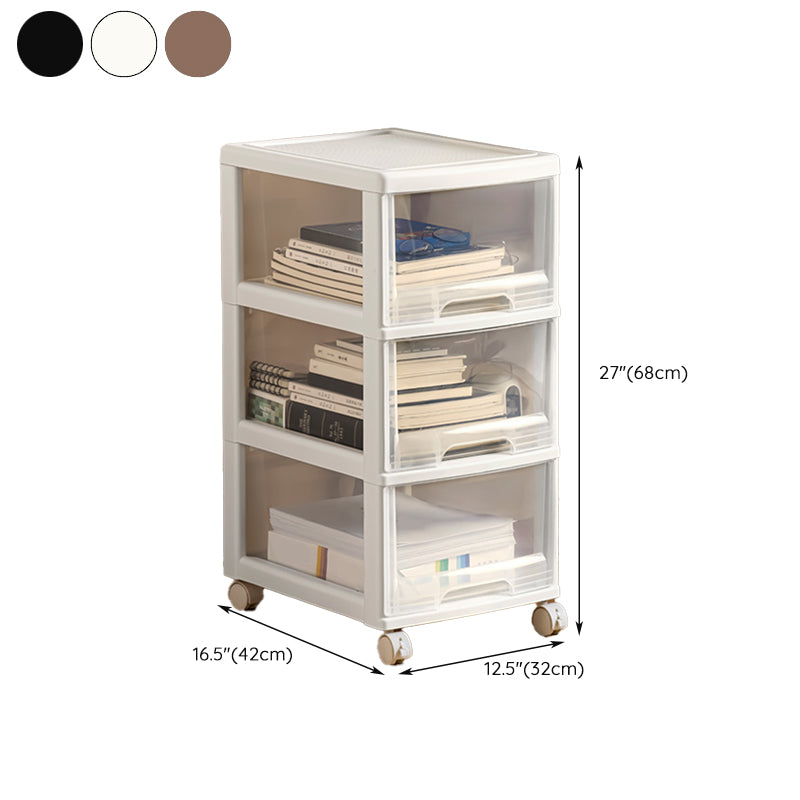 Modern Plastic Filing Cabinet Drawers Storage File Cabinet for Office