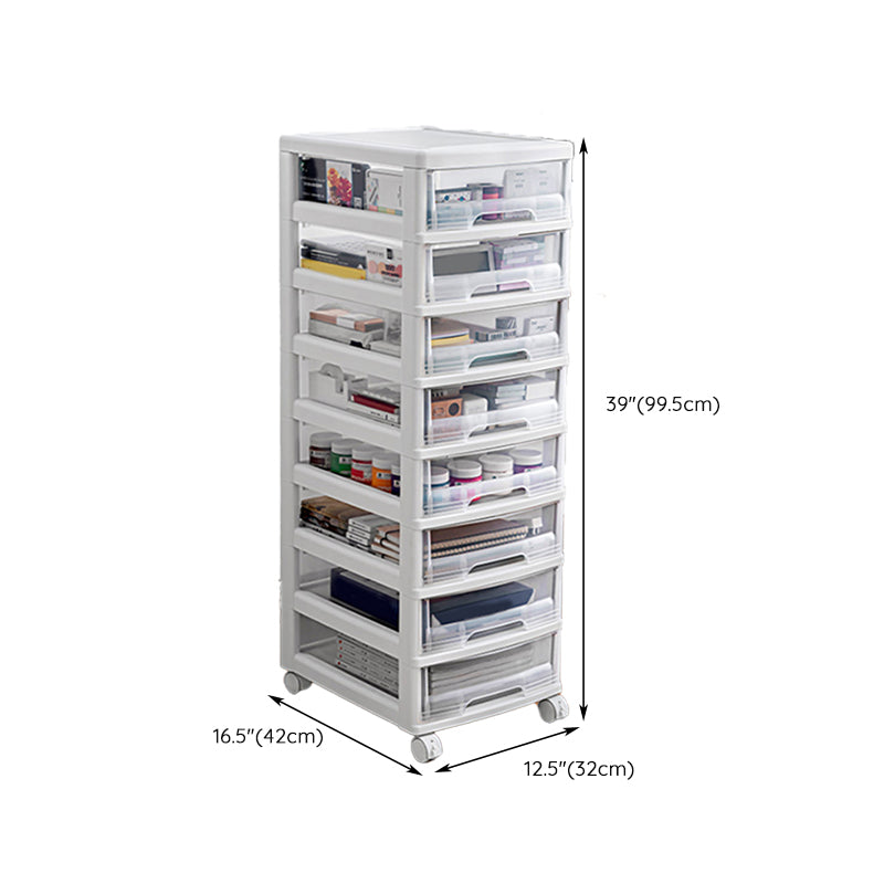 Modern Plastic Filing Cabinet Drawers Storage File Cabinet for Office