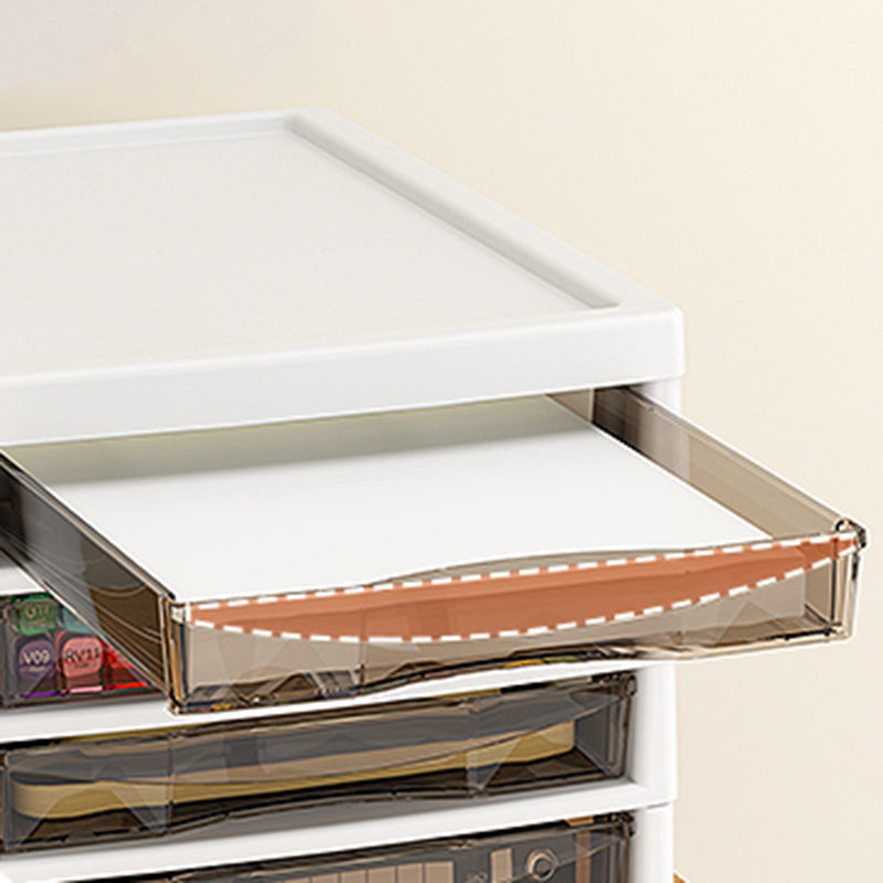 Transparent Filing Cabinet Modern Plastic Drawers File Cabinet