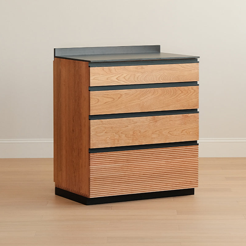 Modern & Contemporary Solid Wood Sideboard Cabinet with Cabinets and Drawers