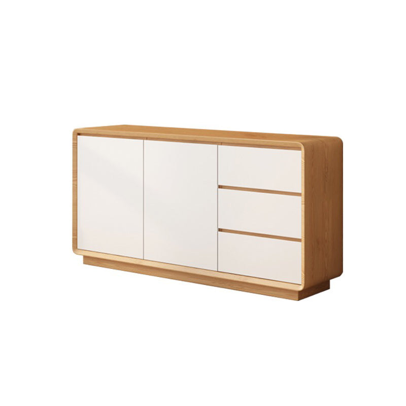 Modern Style Wood Sideboard Cabinet with Cabinets and Drawers