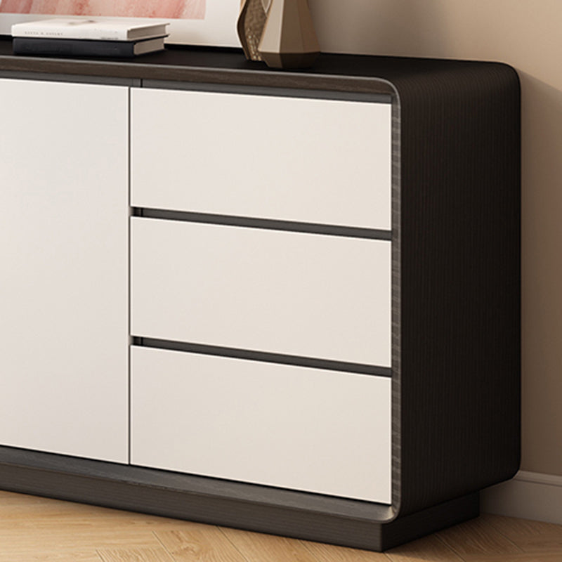 Modern Style Wood Sideboard Cabinet with Cabinets and Drawers