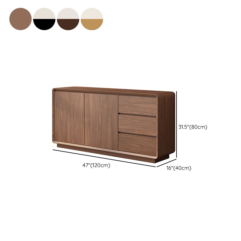 Modern Style Wood Sideboard Cabinet with Cabinets and Drawers