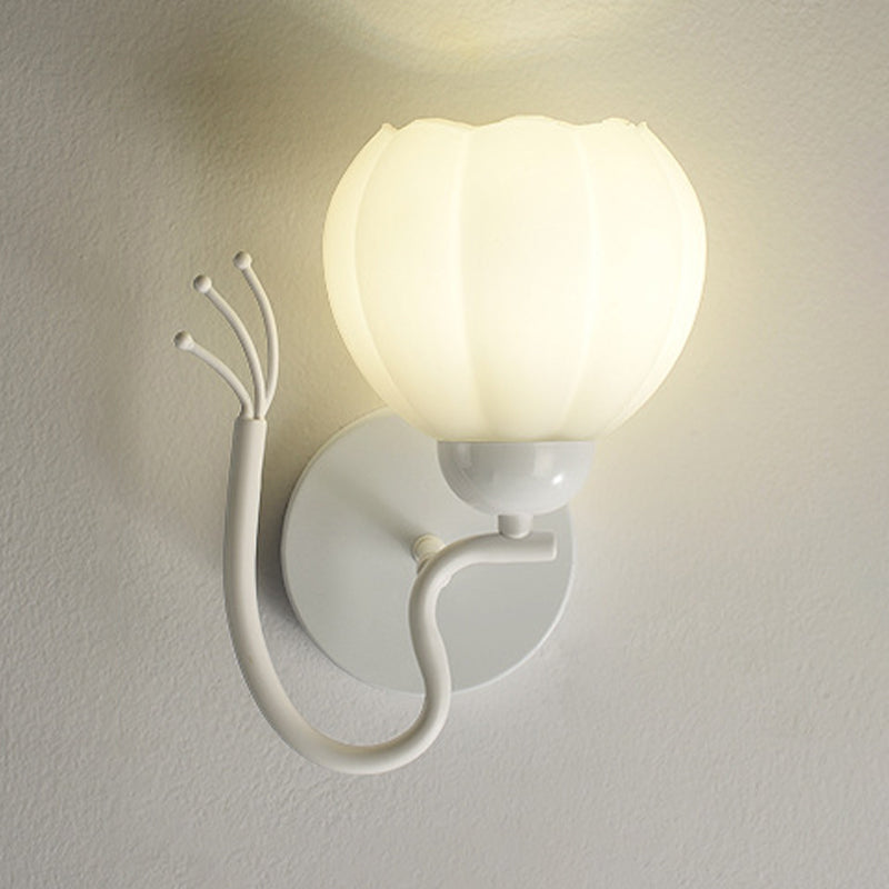 Modern Flower Shape Wall Light Sconces Glass Wall Lighting Fixtures