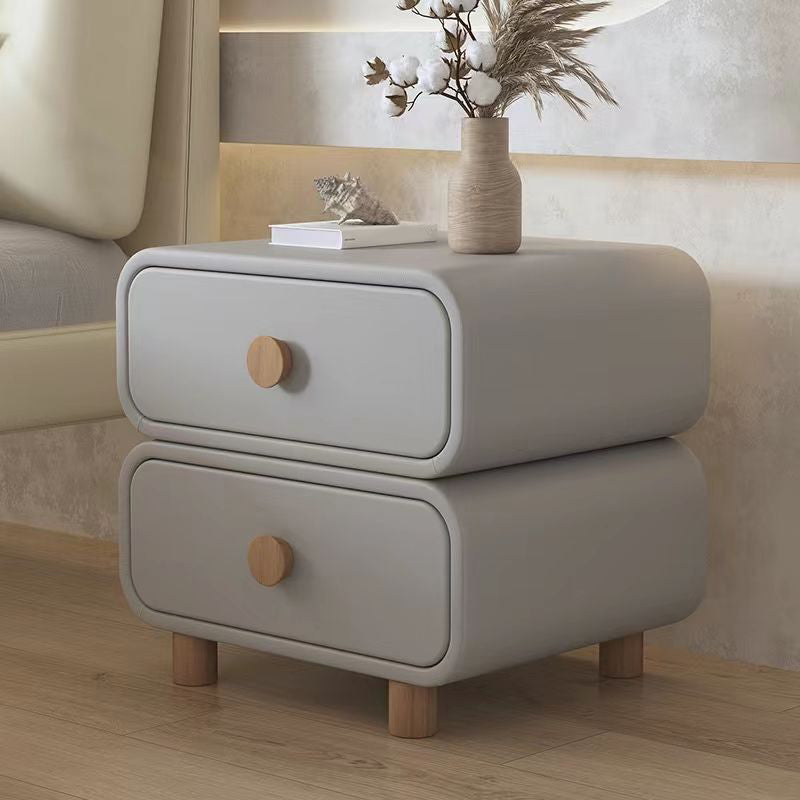 Scandinavian Pine Accent Table Nightstand 20" Tall with Legs