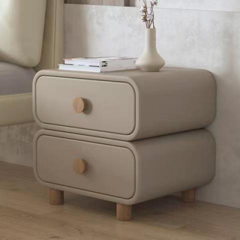 Scandinavian Pine Accent Table Nightstand 20" Tall with Legs