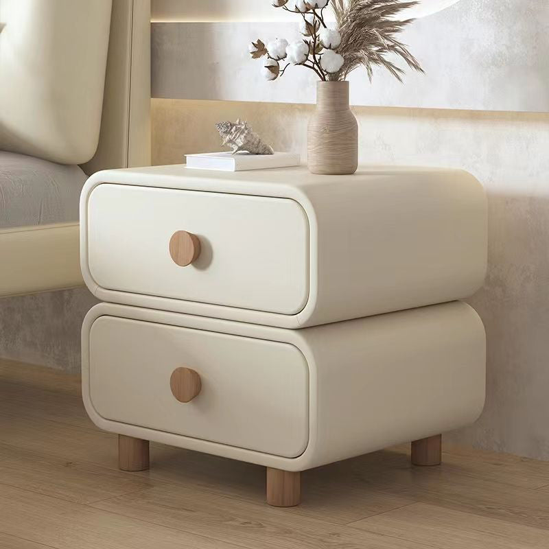 Scandinavian Pine Accent Table Nightstand 20" Tall with Legs