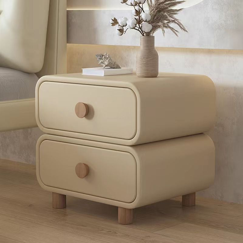 Scandinavian Pine Accent Table Nightstand 20" Tall with Legs