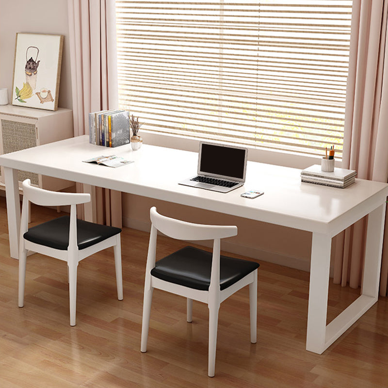 Contemporary Style Office Desk Rectangular Shape Task Desk with 2 Legs