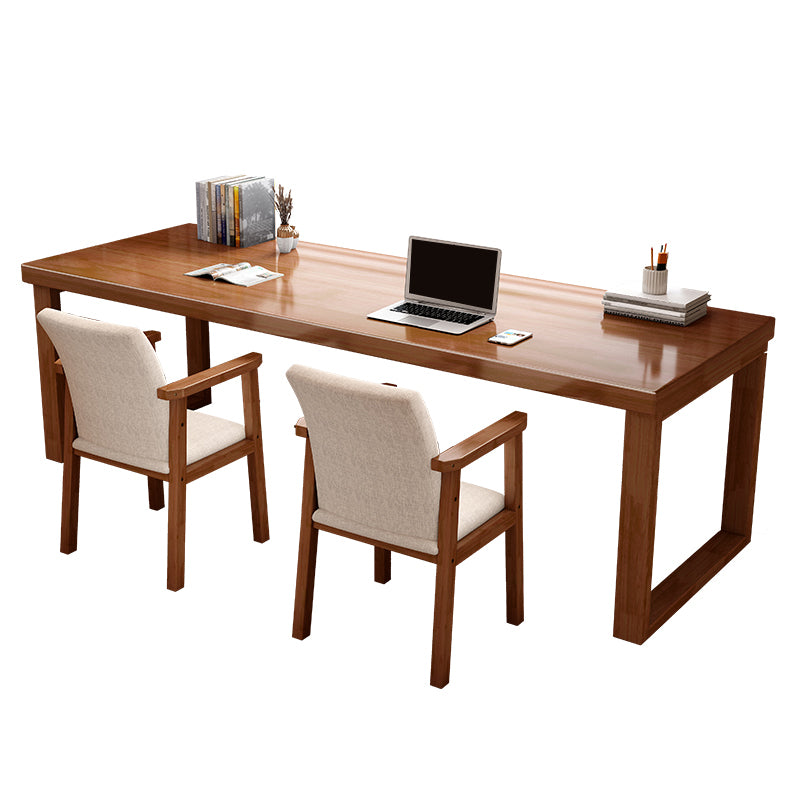 Contemporary Style Office Desk Rectangular Shape Task Desk with 2 Legs