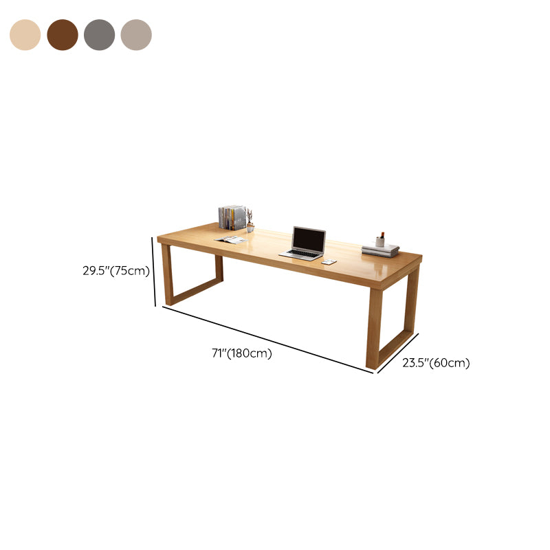 Contemporary Style Office Desk Rectangular Shape Task Desk with 2 Legs