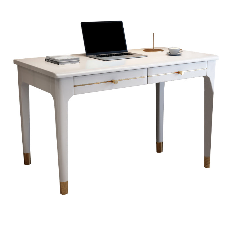 Modern Home Office Desk Parsons Base Wood Writing Desk , 29.5"H