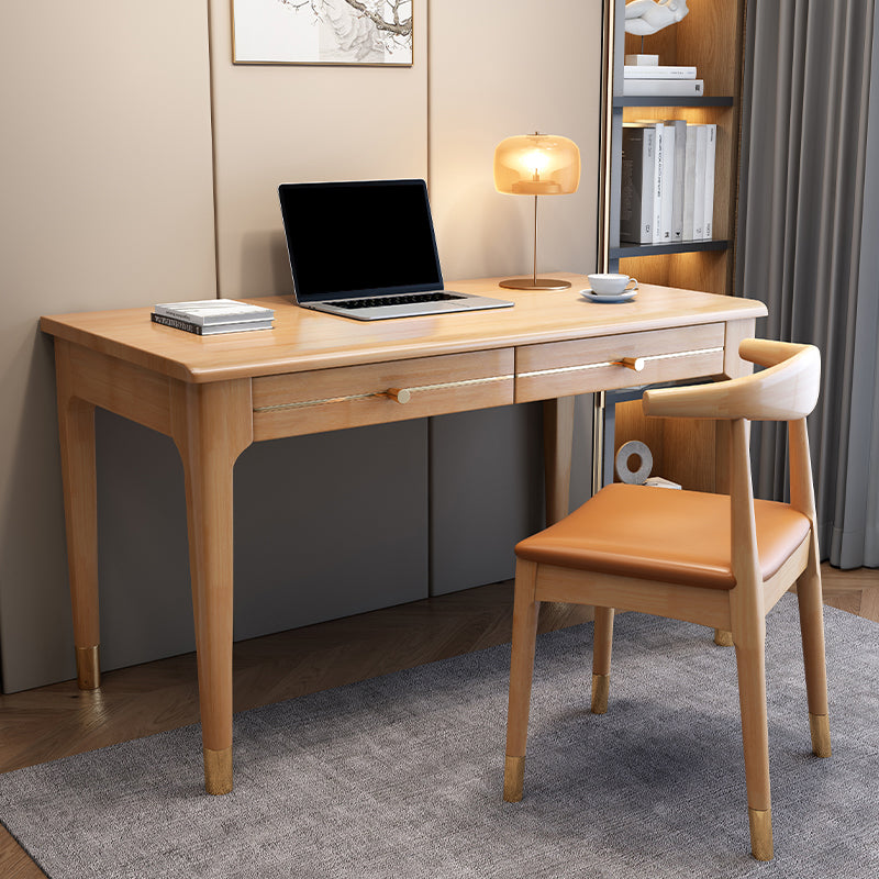 Modern Home Office Desk Parsons Base Wood Writing Desk , 29.5"H