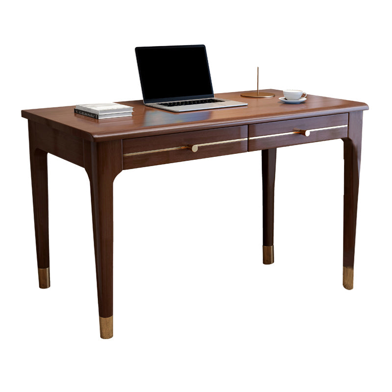 Modern Home Office Desk Parsons Base Wood Writing Desk , 29.5"H