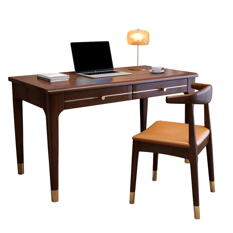 Modern Home Office Desk Parsons Base Wood Writing Desk , 29.5"H