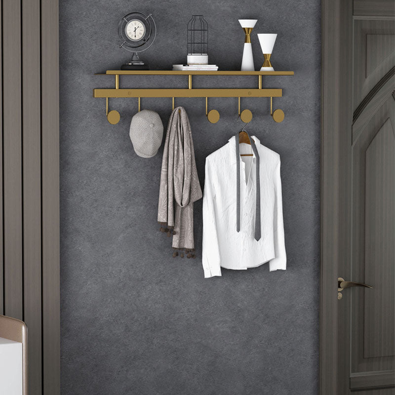 Modern Metal Entryway Kit Wall Mounted Coat Hanger with Hooks