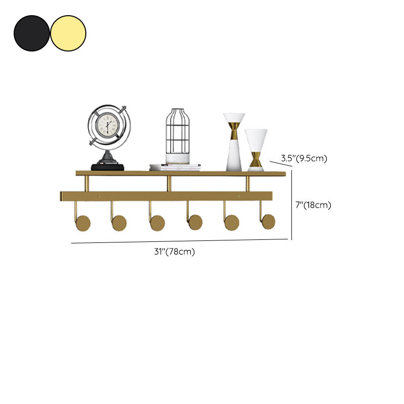 Modern Metal Entryway Kit Wall Mounted Coat Hanger with Hooks