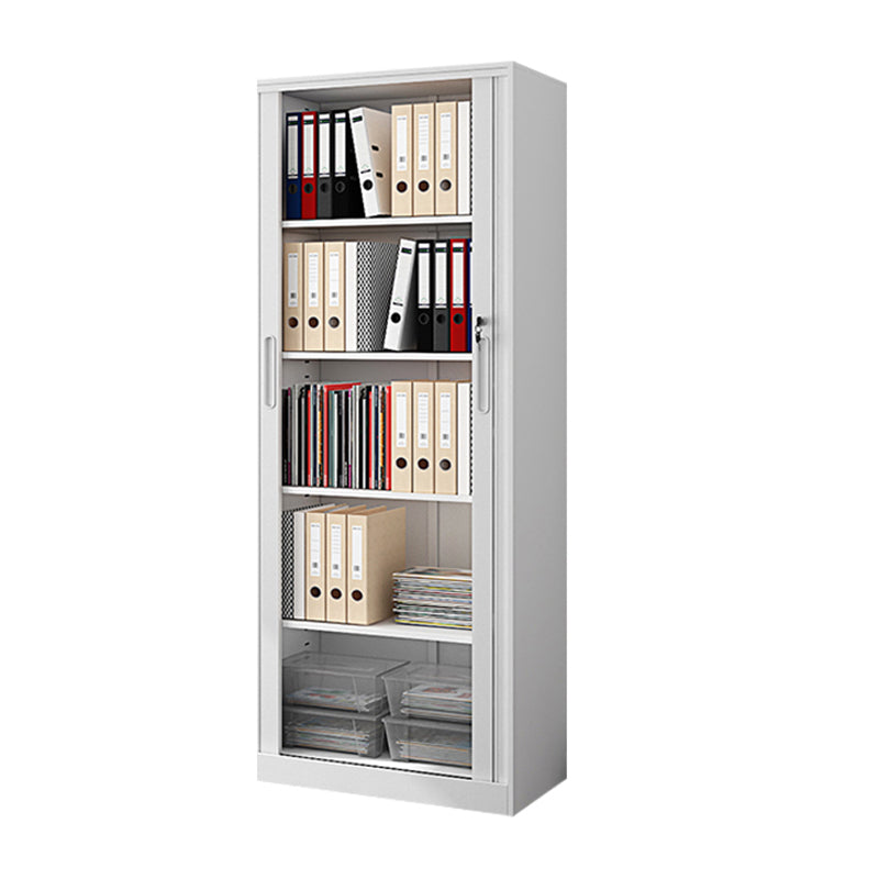 Modern File Cabinet Storage Shelves Rolling Door Metal Filing Cabinet for Home Office